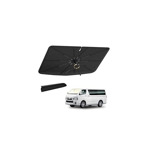 CARTIST トヨタ ハイエース 200系 サンシェード 傘型 フロントガラス用 標準ボディ対応 2004年～ HIACE H200 遮光 遮熱 UVカット 折りたたみ式 日よけ ベージュ 収納袋付き 車中泊 プライバシー保護ts 37fe8451