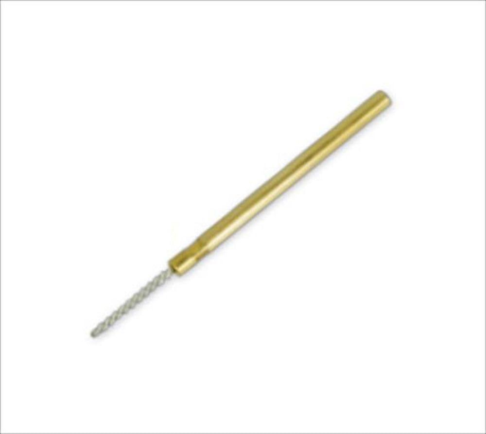新品 ナカニシ 51401/インサイドブラシ 2本入 入数：2、外径(φ)：1mm、長さ：15mm、軸径(φ)：3mm、全長：60mm、粒度：#2000、最高回転数(min-1)：3500、毛材：砥粒入りナイロン