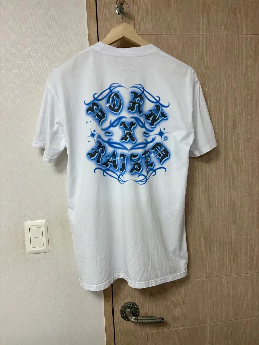 L ボンアンドレイズド ミスターカートゥーン Tシャツ 白