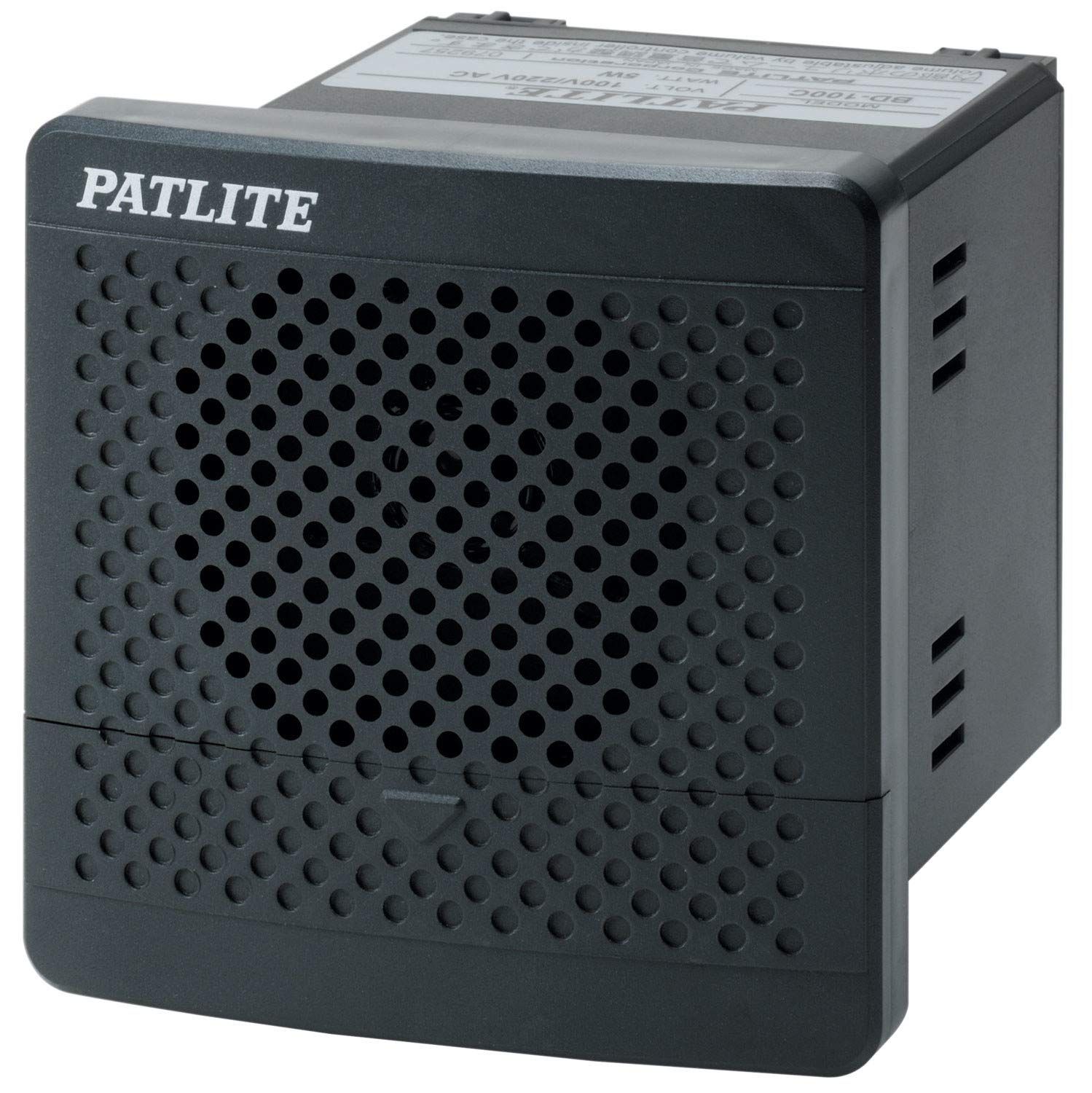 新品 パトライト/PATLITE 盤用電子音報知器 シグナルホン BD-24AE-K DC12～24V □80mm 音色Eタイプ 本体色 ダークグレー