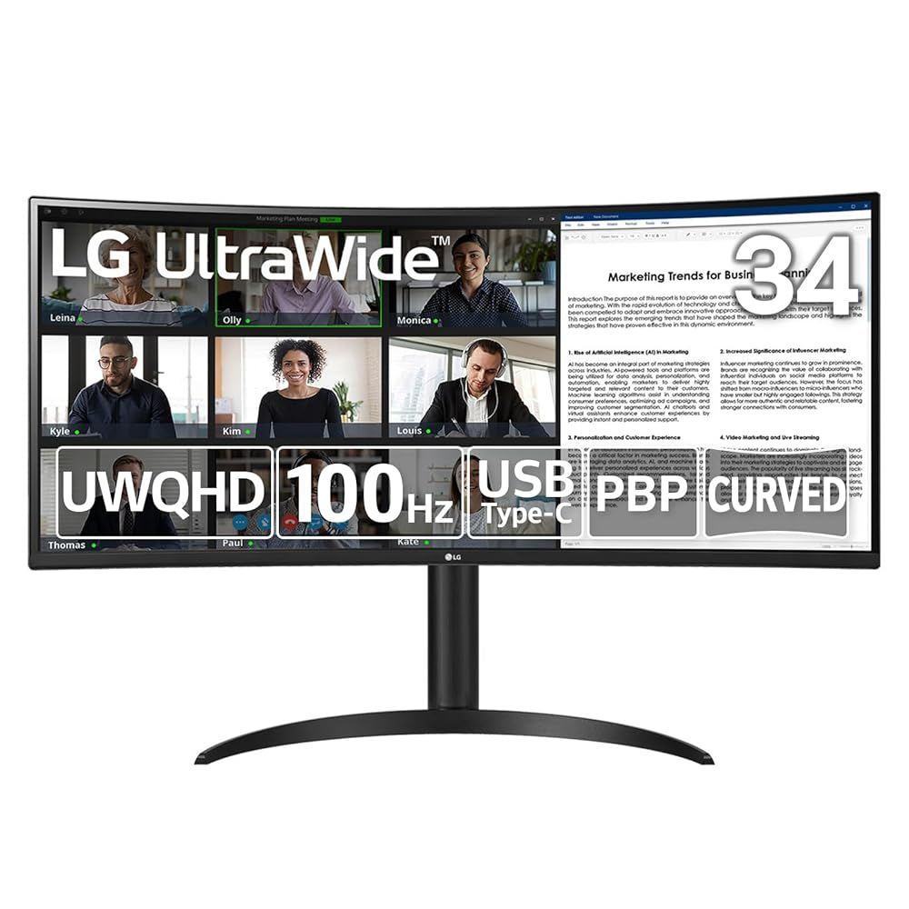 LG ウルトラワイドモニター 34WR55QC-B / 34インチ / UltraWide / 3440×1440