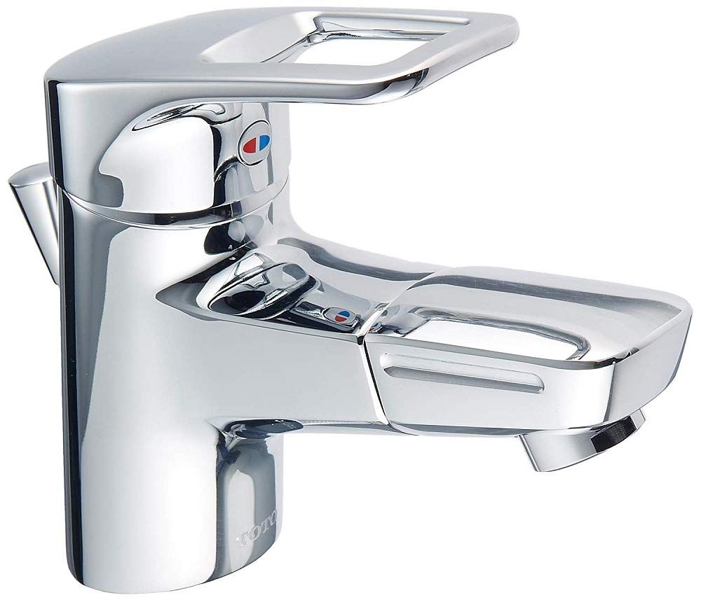 新品 TOTO 洗面用シングル混合水栓 TLHG31DEFR １穴・ワンプッシュ式