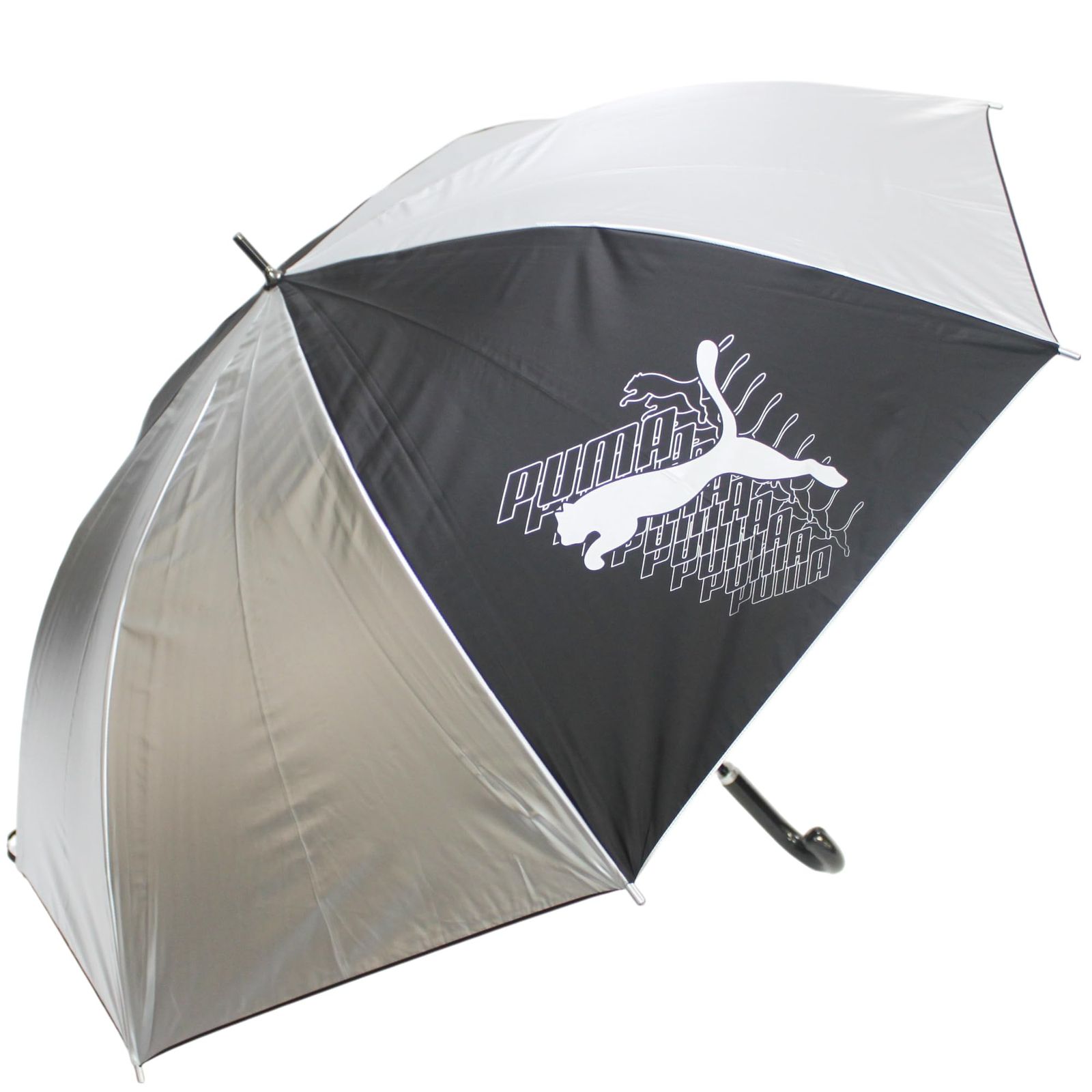 プーマ(Puma) 紳士 晴雨兼用 張分 ジャンプ傘 70cm×8R シルバー PBP73JP70e a57c5a20