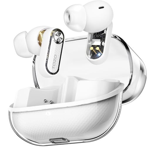 ☆新品☆【VGP 2026 受賞】TOZO Crystal Pods 透明感丸みデザイン イヤホン bluetooth ワイヤレスイヤホン アクティブノイズキャンセリング 38dB低減 小型 軽量 快適 中低音域 暖色系音質 カスタムEQ ア ac14f424