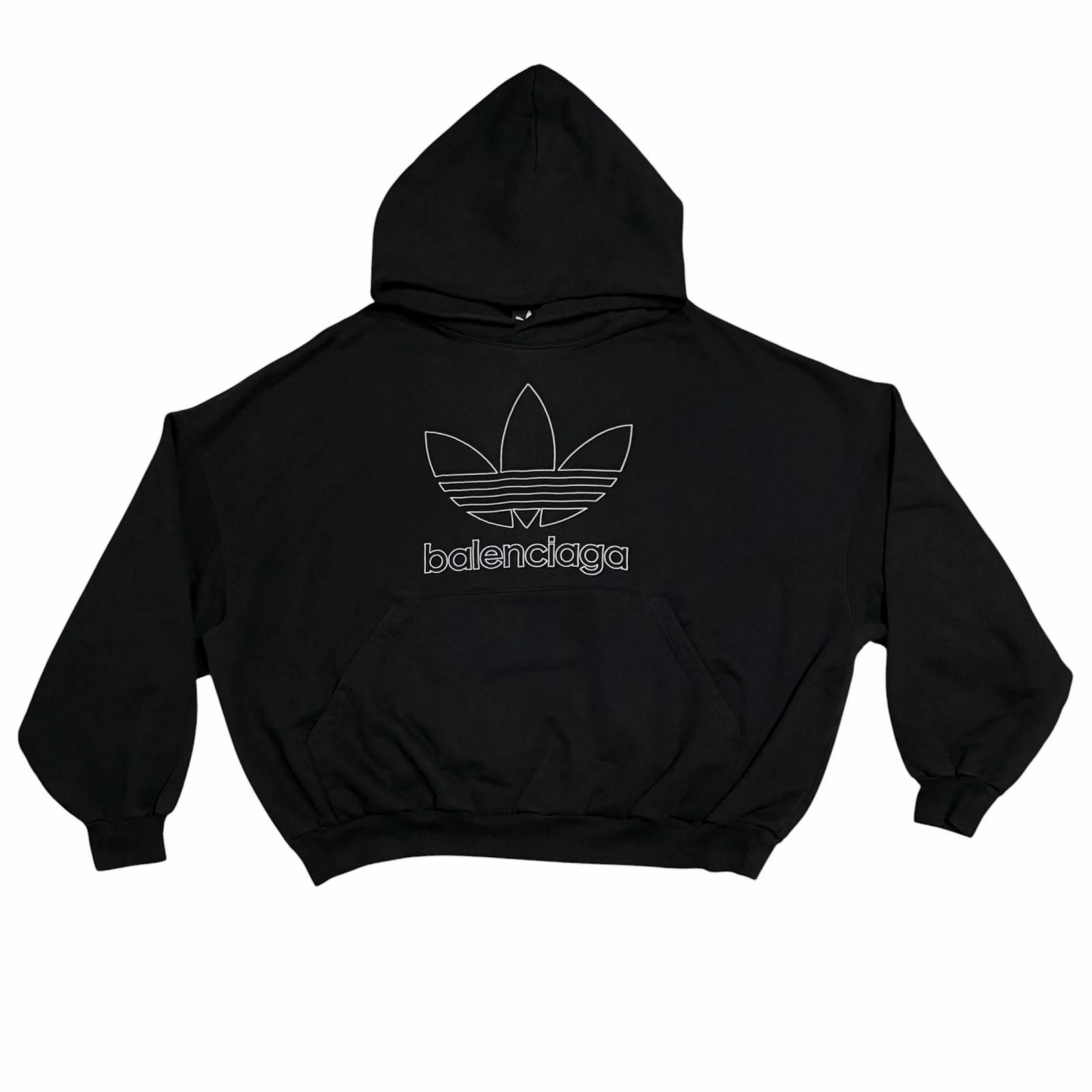 BALENCIAGA/1 /ブラック /アディダスコラボパーカー /型番712396
