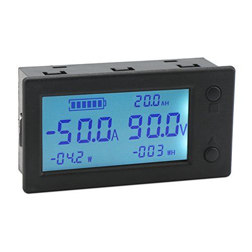 DROK DC 0-300V 200A STN LCDディスプレイ デジタルマルチメータ 電圧 アンペア 電力エネルギー 電流計電圧計 AHモニターパネル ホールセンサー付き（日本語の取扱説明書が必要なら、出品者へ連絡ください）(沖縄・離島の 2210224d