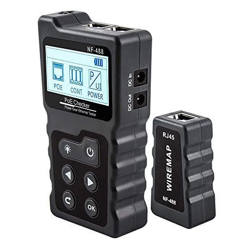 NF-488 LANケーブル テスター デジタル 多機能 LCD lanテスター PoE電圧電流テスト用 RJ45 配線チェッカー ネットワークケーブル連続性検査 lanチェッカー イーサネット 給電 スイッチング回路 POE検出器用(沖縄・ 377c619c NF-488 LANケーブル テスター デジタル 多機能 LCD lanテスター PoE電圧電流テスト用 RJ45 配線チェッカー ネットワークケーブル連続性検査 lanチェッカー イーサネット 給電 スイッチング回路 POE検出器用(沖縄・ 377c619c