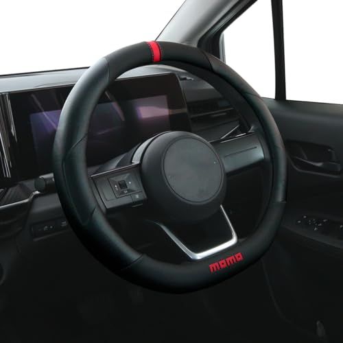 MOMO モモ TRACK トラック ハンドルカバー ステアリングカバー ITALY イタリア ミラノ フラットボトム D型 レッドAR f1ff70fa
