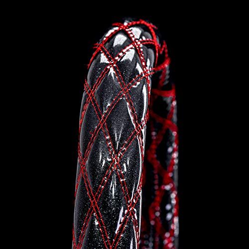 雅(ミヤビ) 雅 極太ハンドルカバー スターブレイクキルト シルバーラメ LM(40.5~41.5cm) ブラックxレッド HC-ST-LMBKWIAR 654b82e6