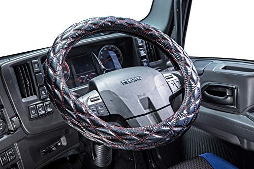 雅(ミヤビ) 雅 極太ハンドルカバー スターブレイクキルト シルバーラメ LM(40.5~41.5cm) ブラックxレッド HC-ST-LMBKWIAR 654b82e6