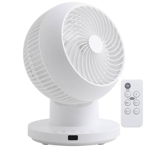 サーキュレーター 24畳 おしゃれ リモコン付き 上下左右首振り 360°送風 静音 コンパクト 省スペース 部屋干し 空気循環 シンプルデザイン iimono117 (ホワイト,1台)ts 58071d52