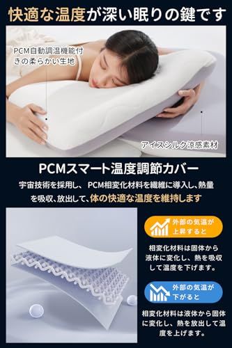 【最高級×5つ星ホテル仕様】 首元をやさしく支える ネックピロー 首枕 低反発 温度調節 仰向け・横向き・うつ伏せ 対応 深い眠りをサポート 父の日 母の日 プレゼント ギフト PCM冷感カバー付き (グレー, 低め(8.3CM））★m d218d8f0