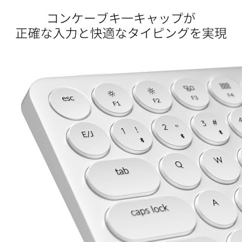 【国内正規品】Keychron B3 Pro 超薄型75% JISレイアウト かな印字なし Bluetooth/2.4GHzワイヤレスキーボード ZMK Launcher対応 Mac/Windows/Linux兼用 アイボリーホワイト/ e4d5181e