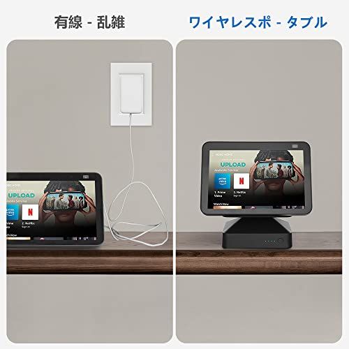 Echo Show 8 (第 3 世代) 専用 バッテリースタンド ブラック|15000mAh・USB-C 対応 9.5 時間駆動 角度調整・滑り止め 日常・外出最適/ 5e71ef18 Echo Show 8 (第 3 世代) 専用 バッテリースタンド ブラック|15000mAh・USB-C 対応 9.5 時間駆動 角度調整・滑り止め 日常・外出最適/ 5e71ef18
