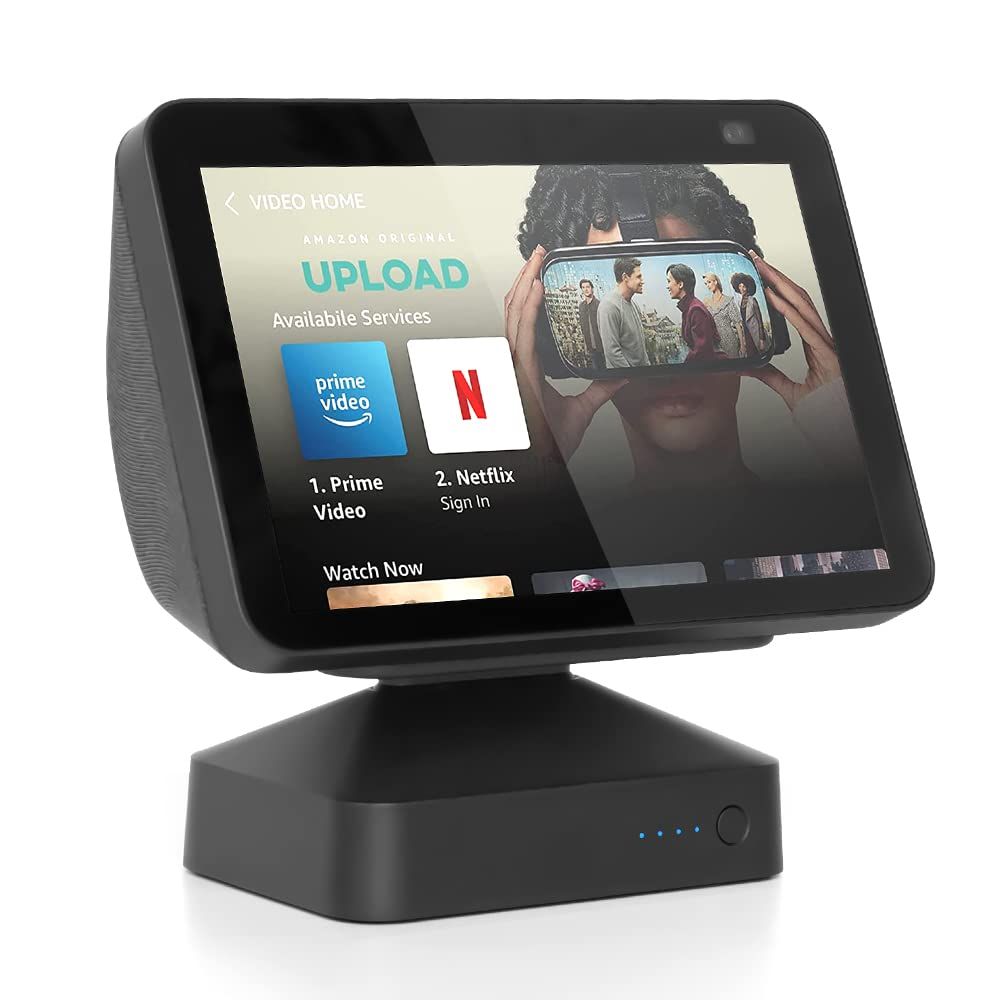 Echo Show 8 (第 3 世代) 専用 バッテリースタンド ブラック|15000mAh・USB-C 対応 9.5 時間駆動 角度調整・滑り止め 日常・外出最適/ 5e71ef18 Echo Show 8 (第 3 世代) 専用 バッテリースタンド ブラック|15000mAh・USB-C 対応 9.5 時間駆動 角度調整・滑り止め 日常・外出最適/ 5e71ef18