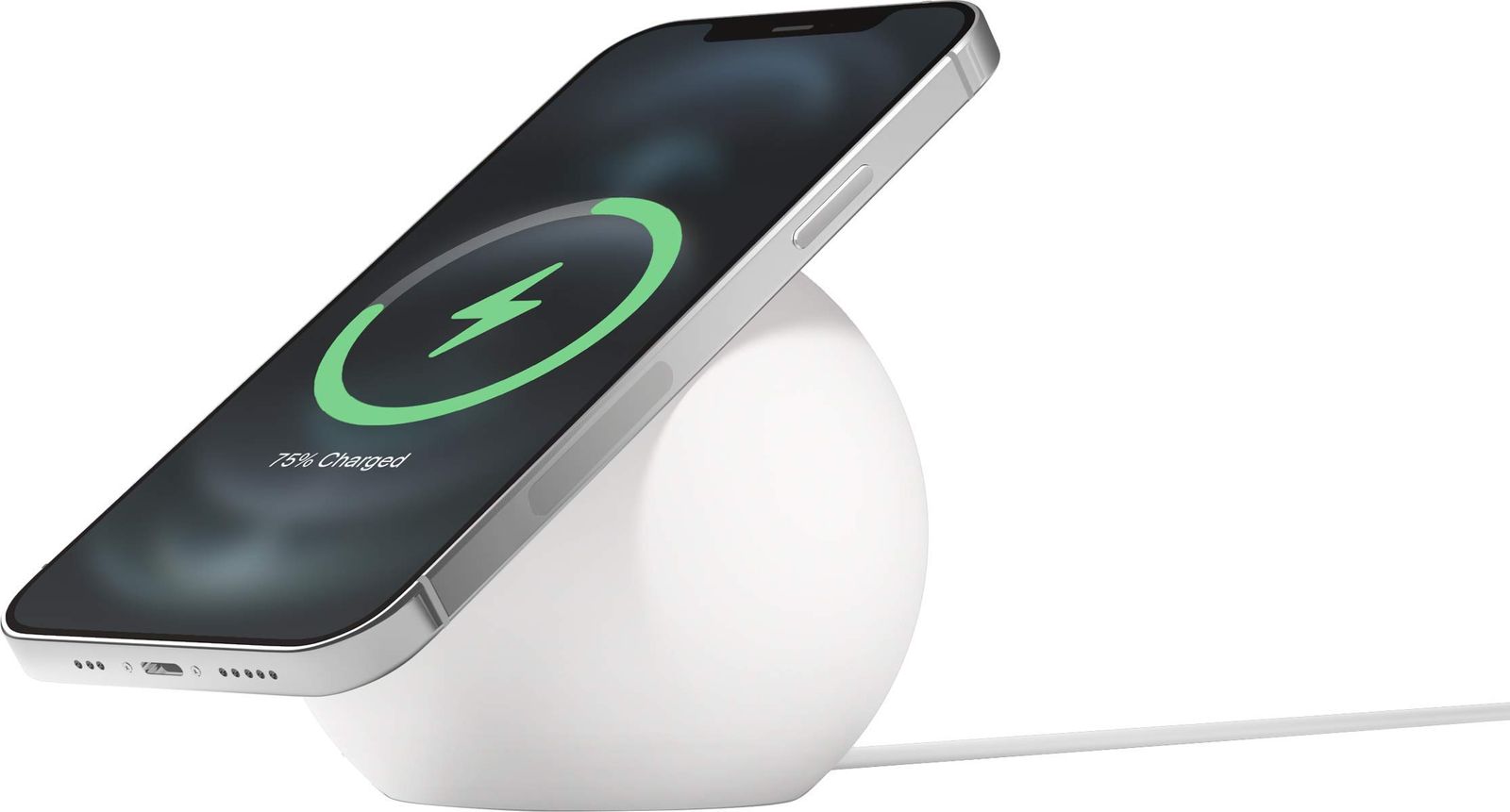 【elago】 MagSafe スタンド iPhone 各種対応 シリコン 製 MagSafe充電器 用 卓上スタンド ケーブル 収納 付 マグセーフ スマホスタンド 卓上 充電台 [ 各種 アイフォン/スマホ/スマートフォン 対応 ] MS aedeaf72