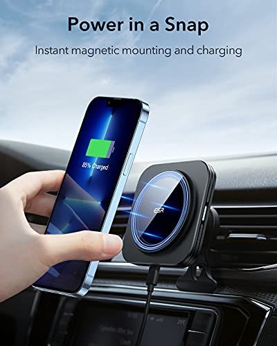 ESR スマホホルダー 車 ワイヤレス充電 マグネット 高速充電 15W magsafe 車載ホルダー magsafe充電器 磁気吸着 多角度自由調節 エアコンルーバー/ダッシュボード式車載ホルダー 車 スマホスタンド iPhone 17e bfa2c43d ESR スマホホルダー 車 ワイヤレス充電 マグネット 高速充電 15W magsafe 車載ホルダー magsafe充電器 磁気吸着 多角度自由調節 エアコンルーバー/ダッシュボード式車載ホルダー 車 スマホスタンド iPhone 17e bfa2c43d