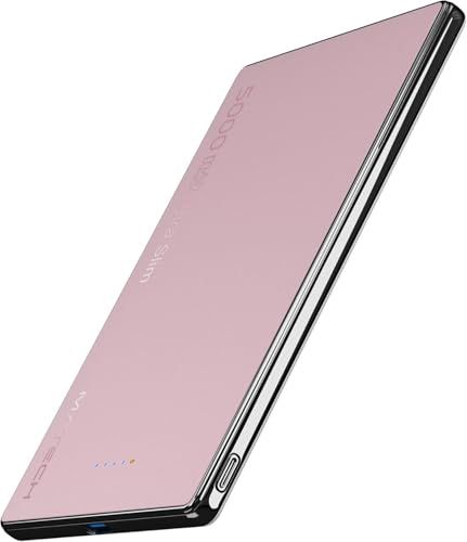 MATECH マグセーフ 超薄型 小型 軽量(史上最薄6.9mm, 5000mAh)【MagSafe対応マグネット式/最大出力15W ワイヤレス/タイプC PD22W/iPhone12~17対応】 (MagOn Ultra Slim 5000 b2e1ea25