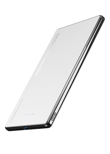 MATECH マグセーフ 超薄型 小型 軽量(史上最薄6.9mm, 5000mAh)【MagSafe対応マグネット式/最大出力15W ワイヤレス/タイプC PD22W/iPhone12~16対応】 (ホワイト)as 56c74b0d