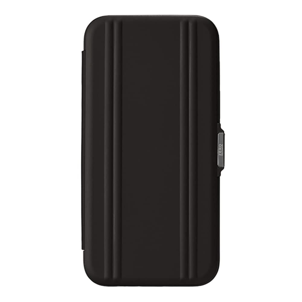新品 [ ZERO HALLIBURTON (ゼロハリバートン) 公式 ] iPhone 14 Plus 対応 ZERO HALLIBURTON Hybrid Shockproof Flip Case (ブラック：手帳型)
