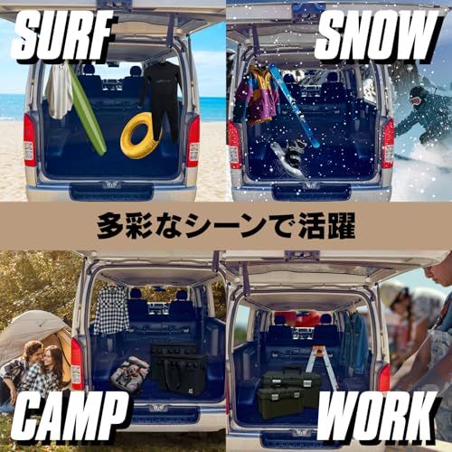 【サビに強く車体にやさしいアルミ構造】 8tail 車内サイドバー 車内収納 クロスライド シリーズ サイドバー ハイエース キャラバン 用 左右セット 220cm, アルミ製 工具不要 車両加工不要 (ハイエース/キャラバン用)(沖縄・離島 139eb047