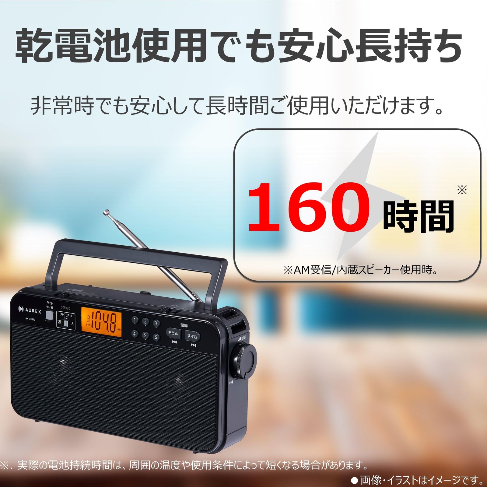 新品 東芝 ラジオ LED付き ステレオスピーカー 声くっきり AX-SHR70(K)