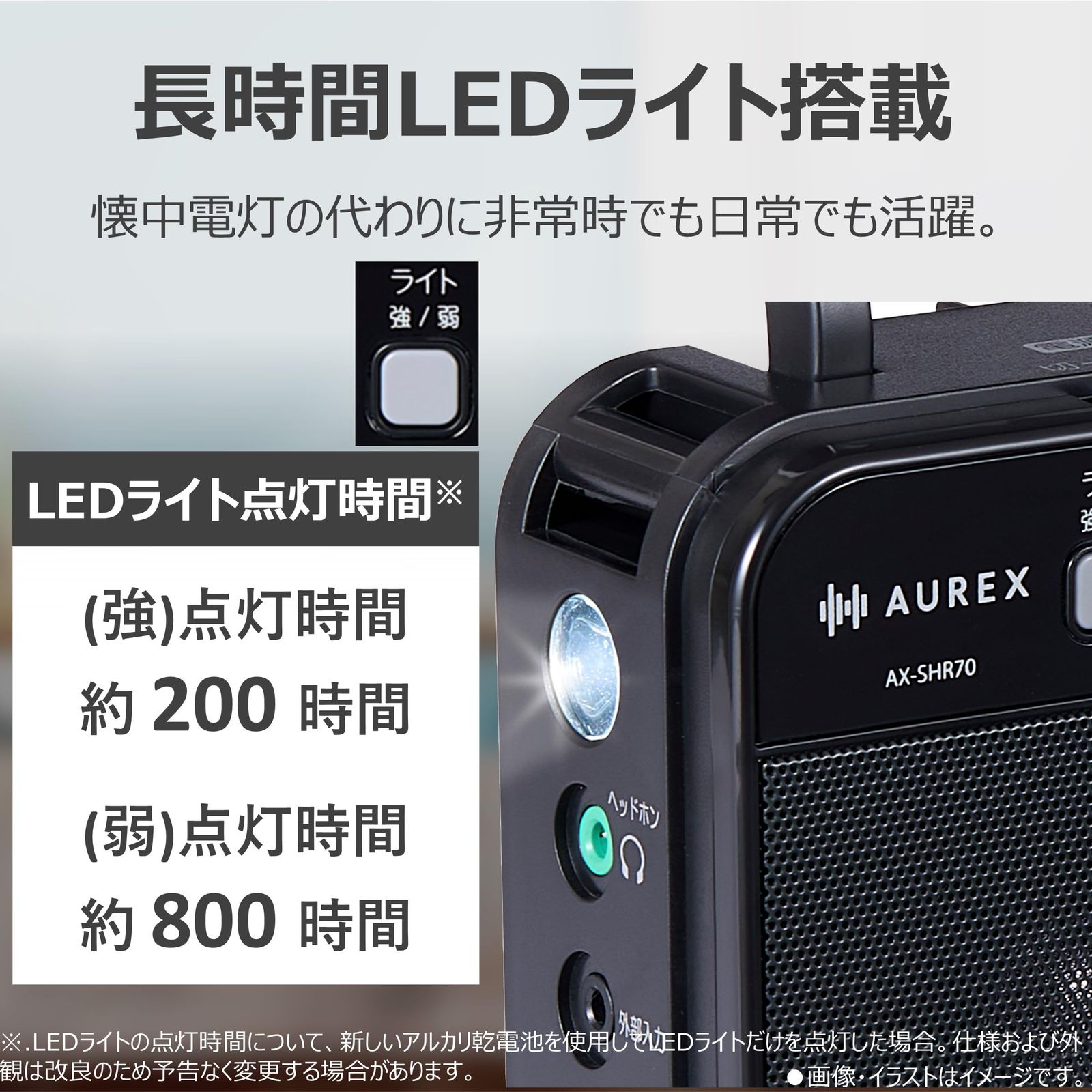新品 東芝 ラジオ LED付き ステレオスピーカー 声くっきり AX-SHR70(K)