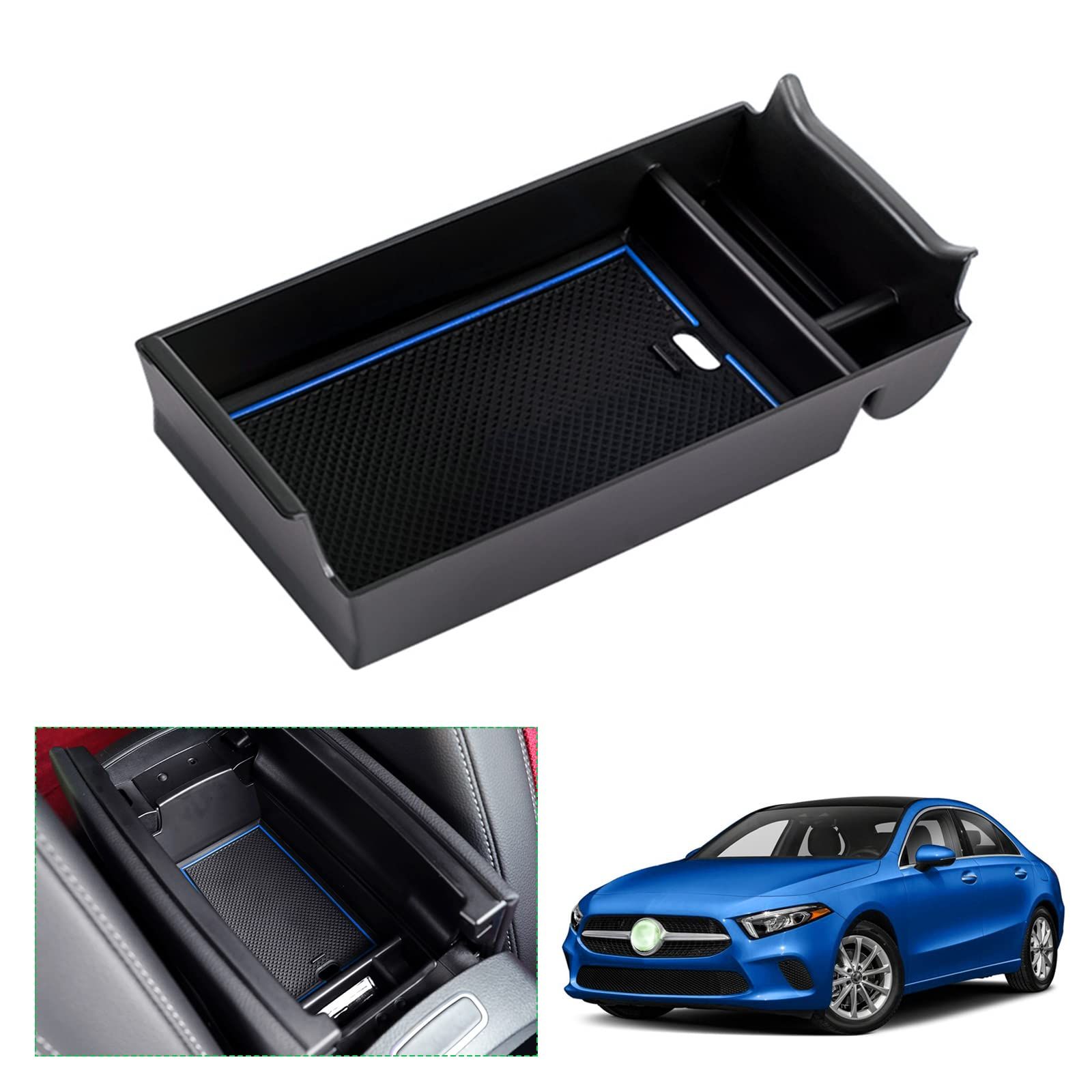 新品 【GAFAT】メルセデス ベンツ Aクラス 4代目 W177/V177型 2018年～現行 Benz 専用 車用収納ボックス 外付コンソールボックス 内装パーツ センターコンソールボックス アームレストボックス ドレスアップ ABS材質製 収納ボックス
