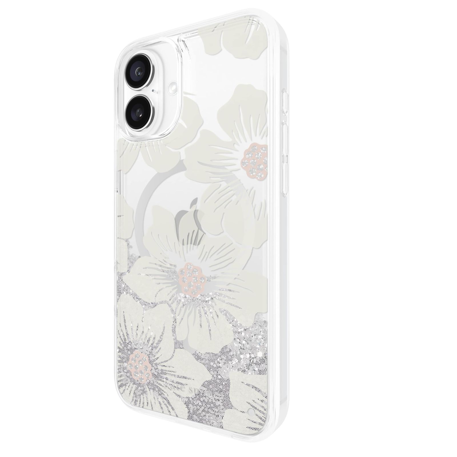 新品 iPhone 16 Pro ケース 背面型 Liquid Glitter マグセーフ Case 正規品 ケイトスペード ニューヨーク (Hollyhock)
