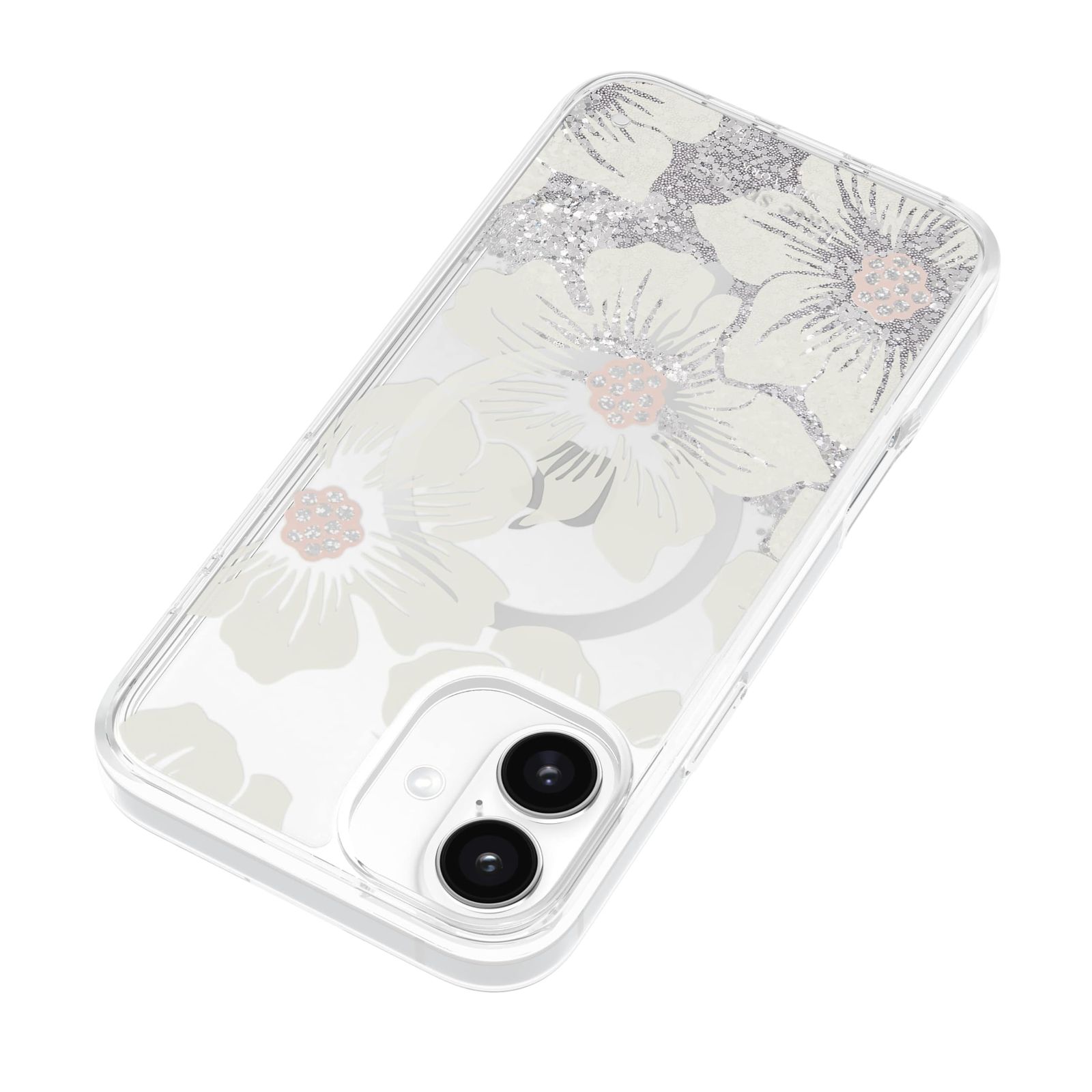 新品 iPhone 16 Pro ケース 背面型 Liquid Glitter マグセーフ Case 正規品 ケイトスペード ニューヨーク (Hollyhock)