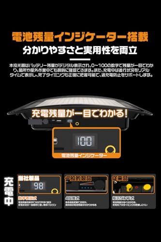 ☆新品☆HIKARI 充電式LED投光器 500Wクラス 46800LM ソーラー充電&Type-C対応 折りたたみソーラーパネル付き アーチ型広角発光 IP66防水 防災・キャンプ・工事現場用 1個「A-ARC-GY-LED」 8560fcf9 ☆新品☆HIKARI 充電式LED投光器 500Wクラス 46800LM ソーラー充電&Type-C対応 折りたたみソーラーパネル付き アーチ型広角発光 IP66防水 防災・キャンプ・工事現場用 1個「A-ARC-GY-LED」 8560fcf9