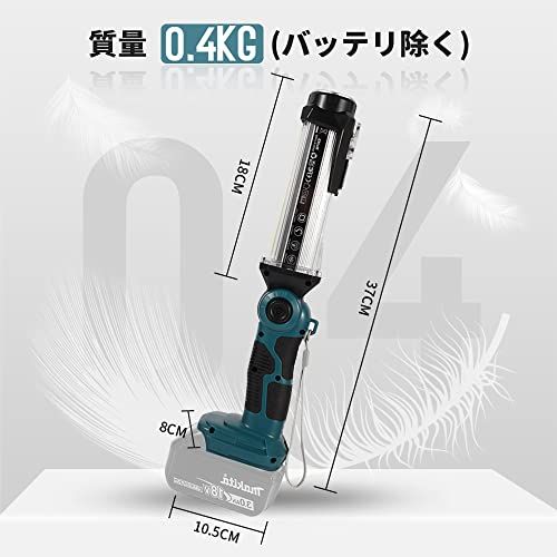 ☆新品☆充電式LEDワークライト 18v ライト 照明 投光器 作業灯 35W 2000lm 高輝度 マキタ14.4/18Vバッテリ対応緊急用照明 停電用 自動車整備 釣り 夜間作業 夜釣り アウトドア キャンプ用 バッテリ別売(本体のみ) 9f6a97e7