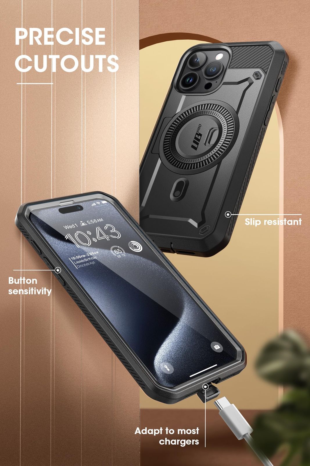 新品 SUPCASE iPhone 15 Pro Max ケース 6.7インチ用 2023 磁気ケース MagSafe対応 米軍MIL規格取得 衝撃吸収 全面保護 画面フィルム付き スタンド付き ベルトホルダー機能 ワイヤレス充電 MagProシリーズ 新品 SUPCASE iPhone 15 Pro Max ケース 6.7インチ用 2023 磁気ケース MagSafe対応 米軍MIL規格取得 衝撃吸収 全面保護 画面フィルム付き スタンド付き ベルトホルダー機能 ワイヤレス充電 MagProシリーズ