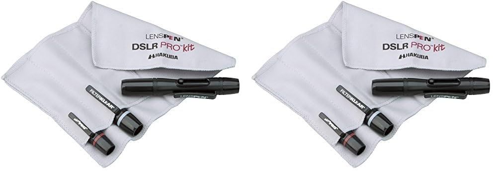 新品 ハクバ HAKUBA メンテナンス用品 レンズペンプロキットプラス ブラック 【3本セット+ヘッドスペア+収納ファイバークロス】 ペン型クリーナー KMC-LP23BKTP (× 2)