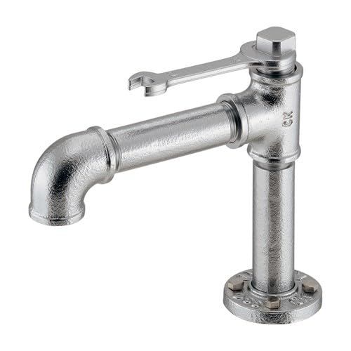 新品 カクダイ【721-267】インダストリアル立水栓 90度開閉ハンドル 水栓金具