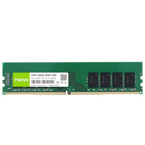 デスクトップPC用メモリ 16GB PC4-21300(DDR4-2666) 288pin DIMM Hanye 1.2V CL19 UD4-16GB-2666-2R8 国内正規品/ eb15b681