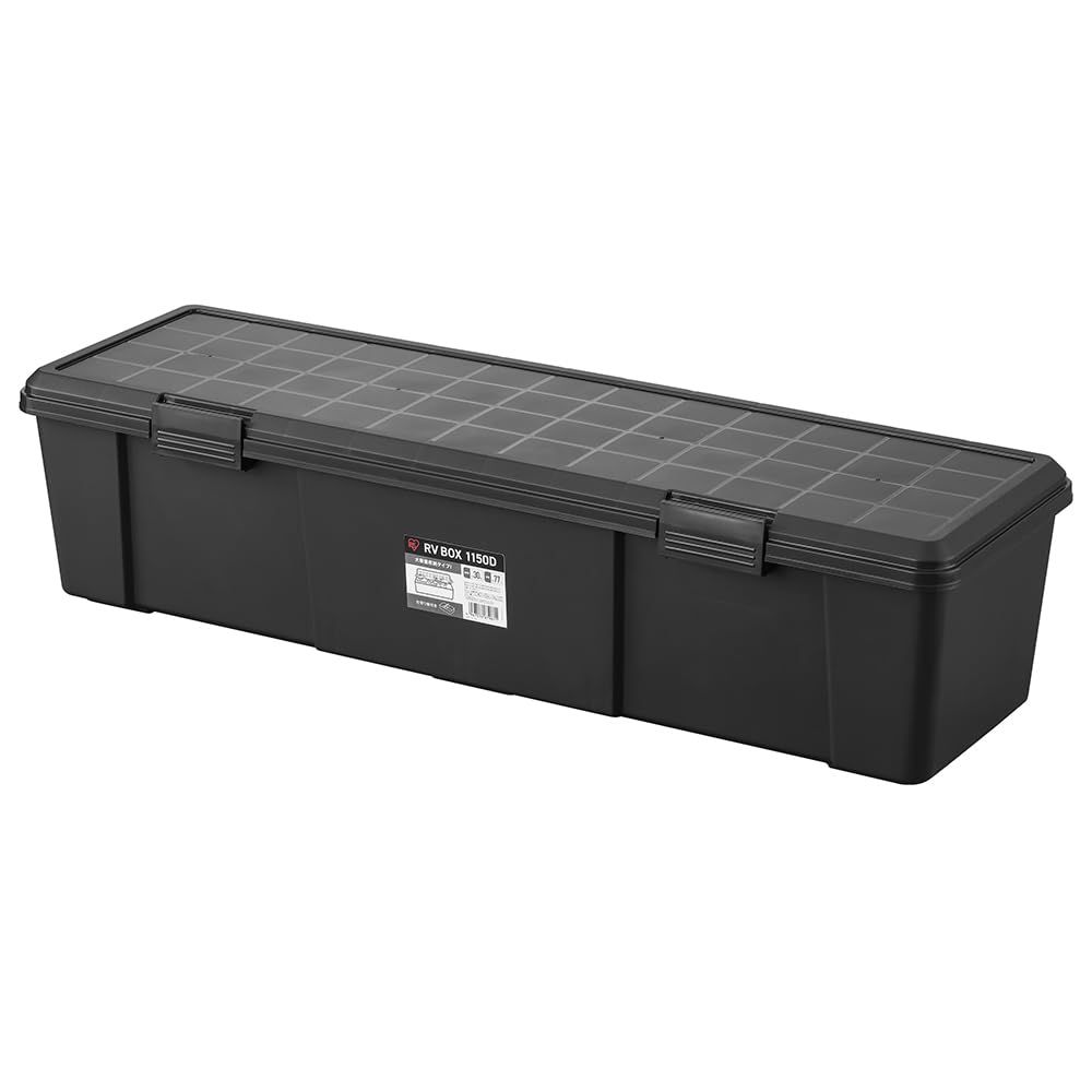 アイリスオーヤマ 収納ボックス 収納ケース 77L RVBOX 屋外収納 コンテナ アウトドア 幅115×奥行35×高さ28cm RV1150D チャコールグレーts 547637fd