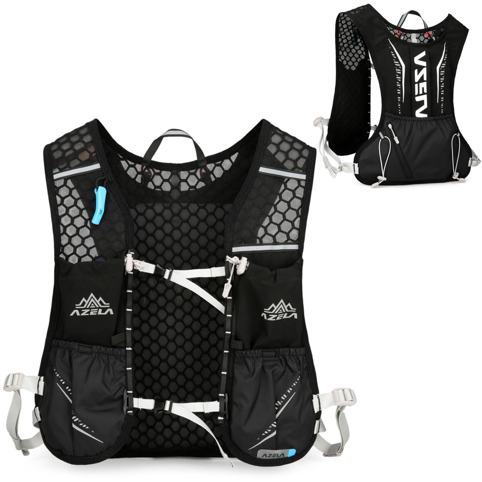 新品 Azarxis ランニングバッグ リュック ハイドレーション 登山 大容量 軽量 通気 光反射 ランニング トレラン 自転車 スポーツ ジョギング サイクリング マラソン ザック バックパック メンズ レディース