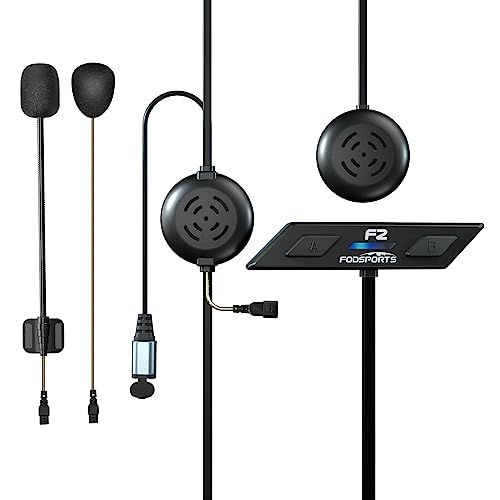 FODSPORTS バイク インカム F2 インカム 2人同時通話 HIFI音質 薄型 インカム 連続使用12時間 IP67防水 ユニバーサル接続 音声コマンド対応 通信自動復帰 インカムバイク用 Bluetoothヘッドセット 小型 取り付 94210083