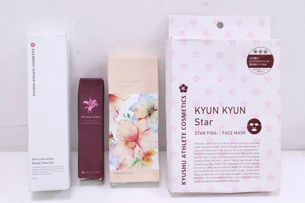 【ほぼ未使用品 まとめ売り】九州アスリート化粧品 ヒトデ 薬用ジェル美容液 リンクル11ナイトクリーム etc... セット 5-P144/1/TC