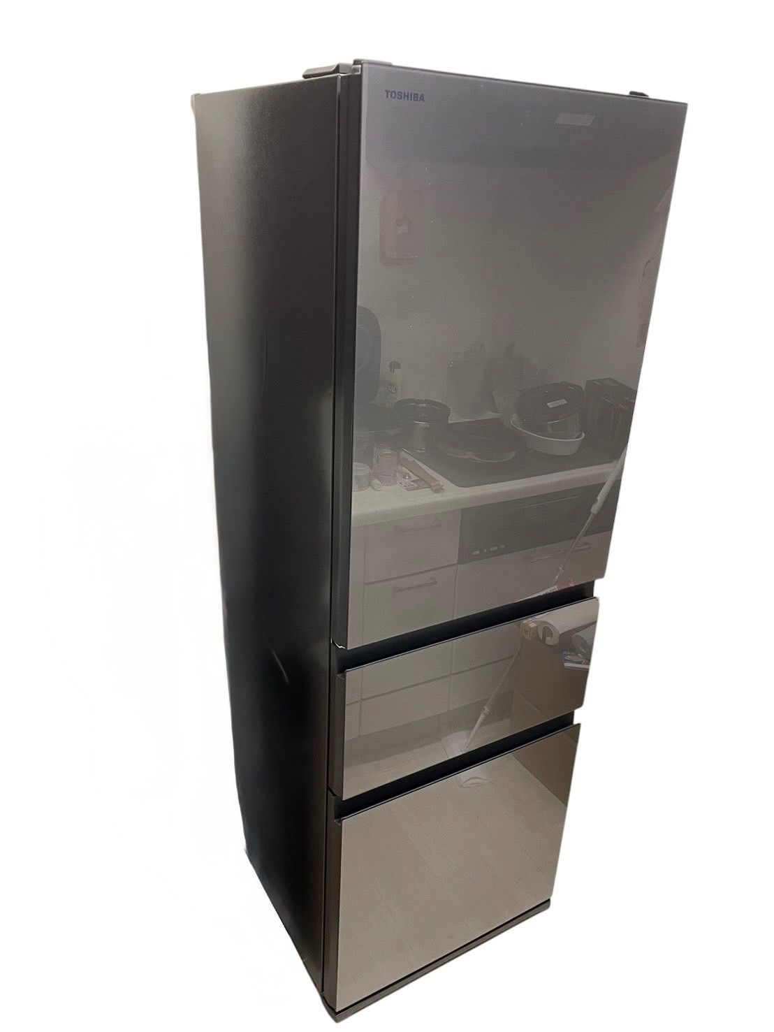 地域限定無料配送 近畿2府4県 東海2県 TOSHIBA 東芝 ノンフロン冷凍冷蔵庫 3ドア 356L GR-U36SVL(ZH) 2023年製 アッシュグレージュ 大型家電 生活家電 生活必需品 I 羽 動作品