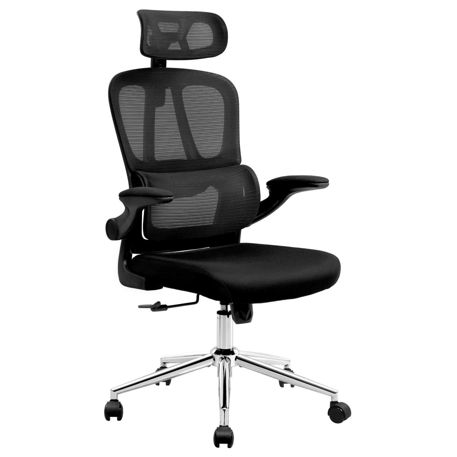 FLEXISPOT オフィスチェア デスクチェア OC6 人間工学 メッシュチェア 独立型ランバーサポート ロッキング調節 跳び上げ式アームレスト 2Dヘッドレスト 在宅勤務 会議室 オフィス用 (OC6, ブラック)(沖縄・離島の方発送不可 5fd5082f