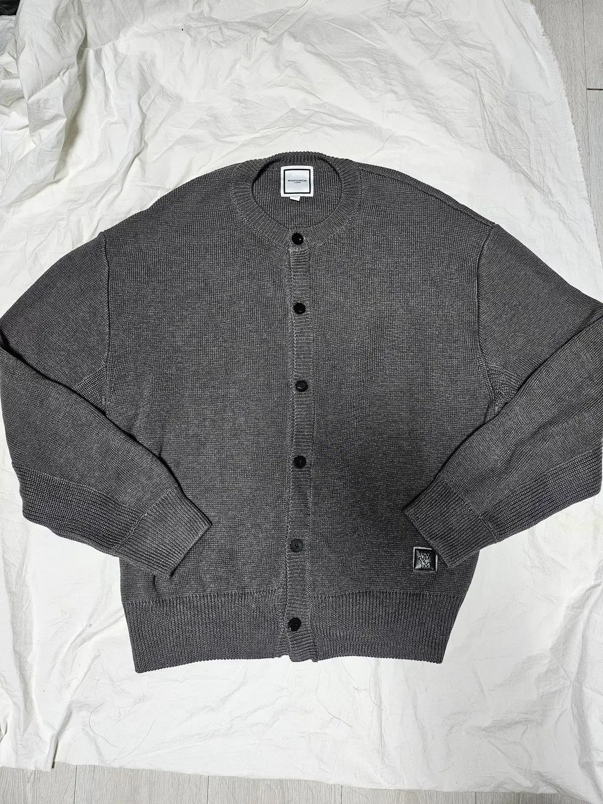 WOOYOUNGMI ウーヨンミ 24fw クルーネック カーディガン グレー 50 57,103円