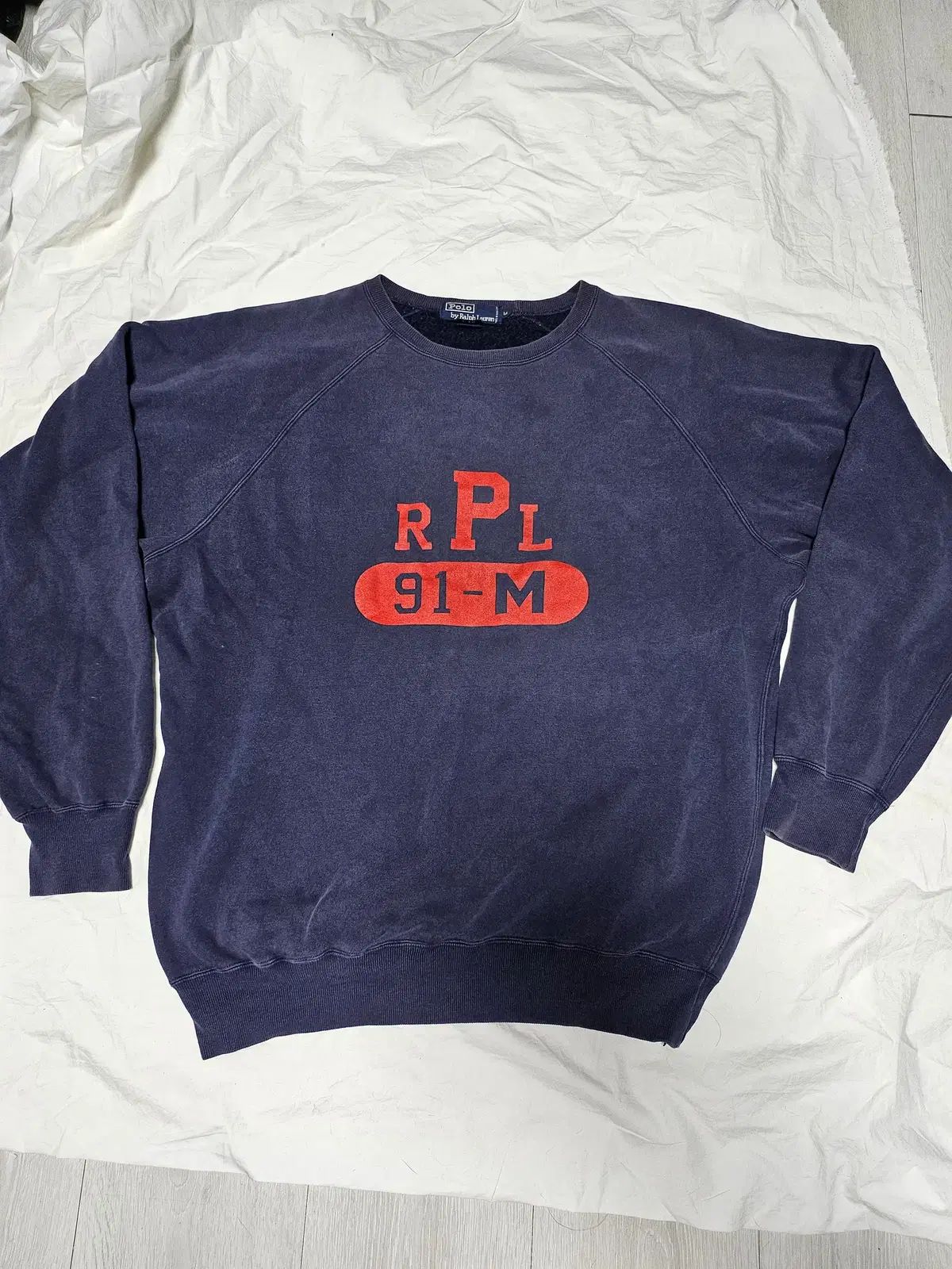 90s POLO RALPH LAUREN(ポロラルフローレン) ビックロゴ スウェットシャツ スウェット M