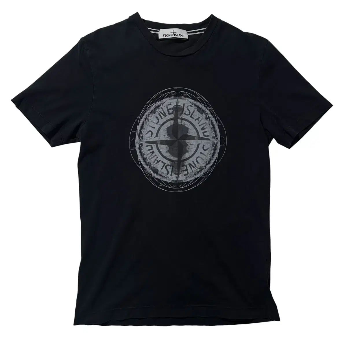 S ストーンアイランド ロゴ プリント 半袖 Tシャツ