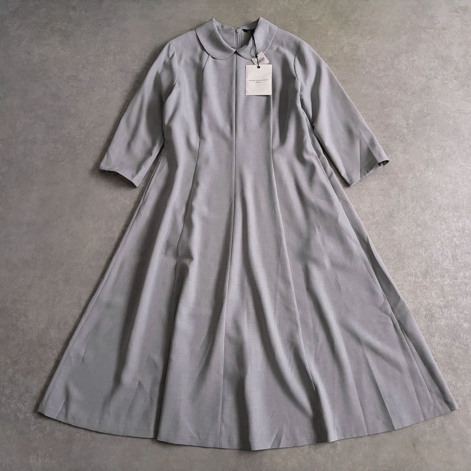 新品 定価3.9万 GRANDMA MAMA DAUGHTER 丸襟ラウドカラー ワンピース
