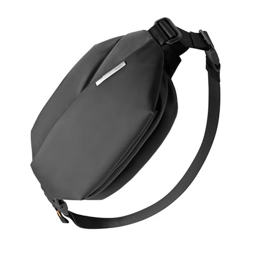 Inateck Sling Bag X 小型スリングバッグ、調節可能なショルダーストラップ付き クロスボディバッグ、撥水性のショルダーバッグ、男女兼用、旅行、ジム、サイクリング用多機能ウエストポーチ、ブラックas 8ba08ee4