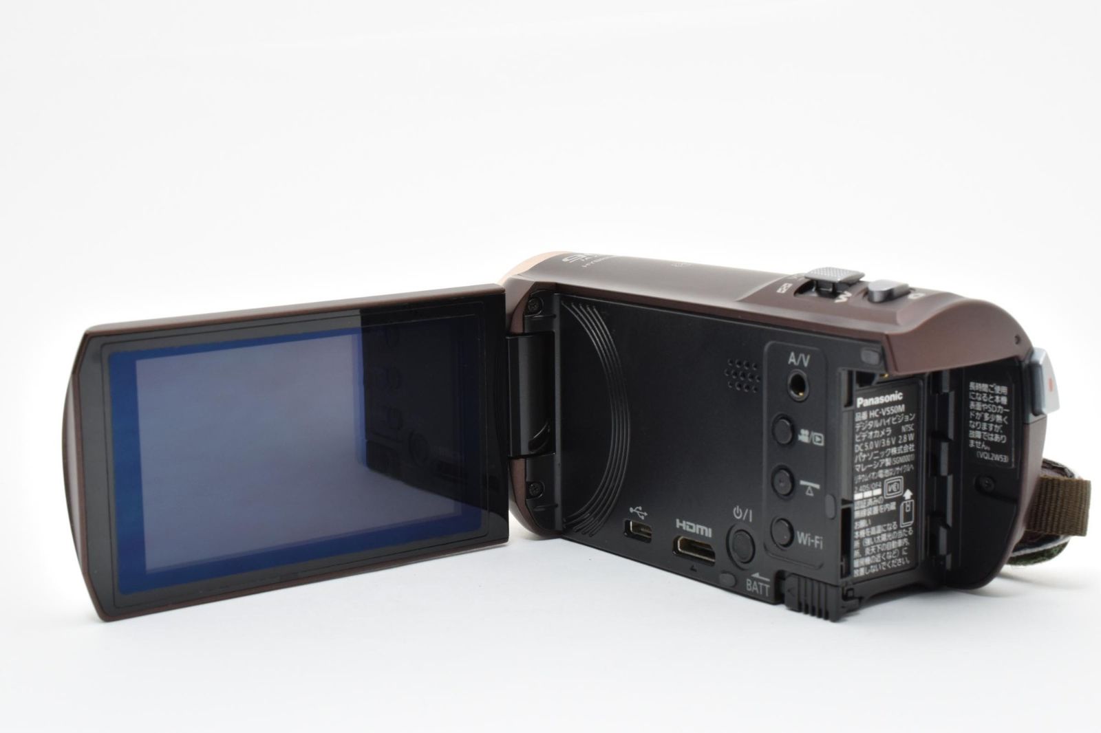 【美品】Panasonic デジタルビデオカメラ HC-V550M ブラウン 実用光学美品 Panasonic パナソニック HC-V550M ブラウン ビデオカメラ