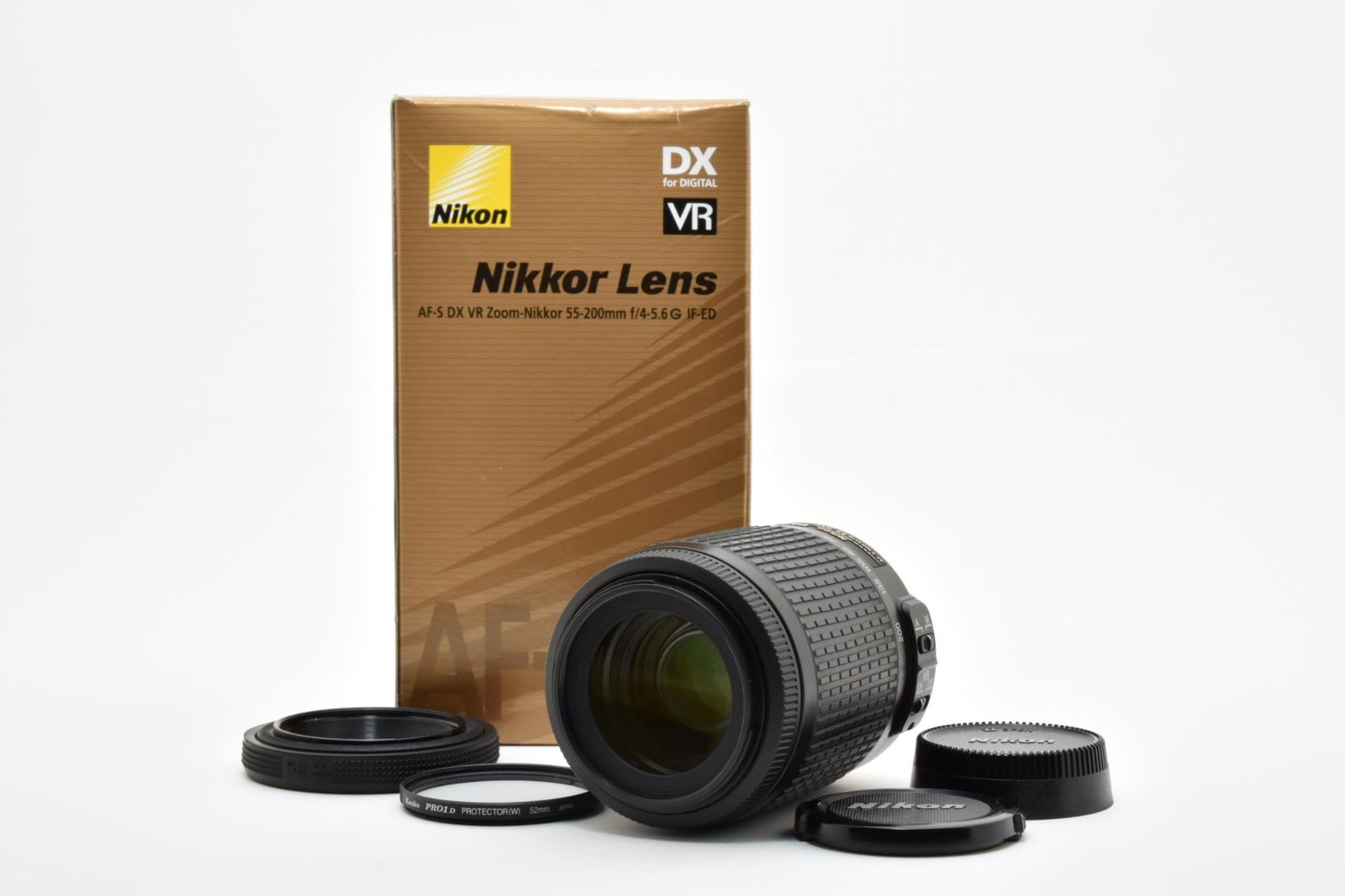 光学極上 箱あり Nikon ニコン AF-S NIKKOR 55-200mm 4-5.6 G ED DX VR AFレンズ #4185-15