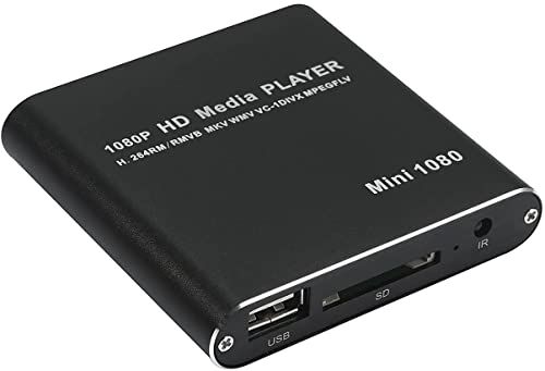アルテマ PC不要! メディアプレーヤー 極小型 映像 再生機器 デジタル マルチメディアプレーヤー 大画面テレビや液晶モニターなどで簡単動画再生 SD/USB/HDD HDMI出力 対応 黒色 日本語取扱説明書付属e f1075b42
